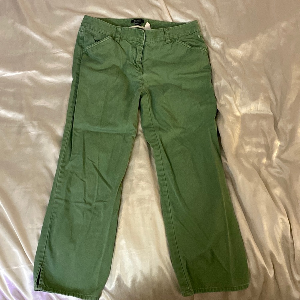 Green petite pants